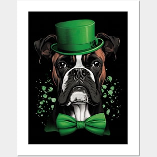 Boxer St. Patrick's day Posters and Art